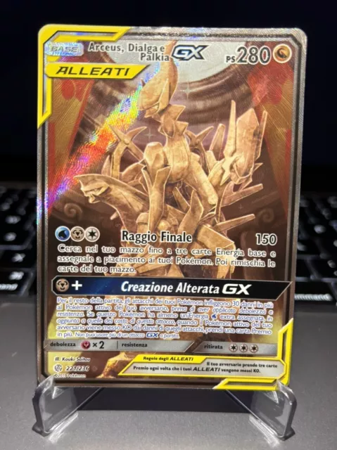 Arceus Dialga e Palkia GX 221/236 ITA EXC