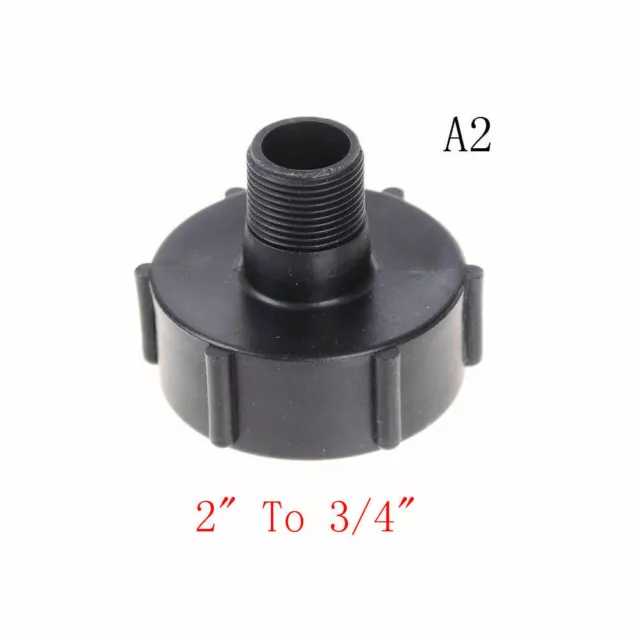 Adattatore scarico serbatoio tote IBC filo grossolano da 2"" a 3/4"" giardino H*/t