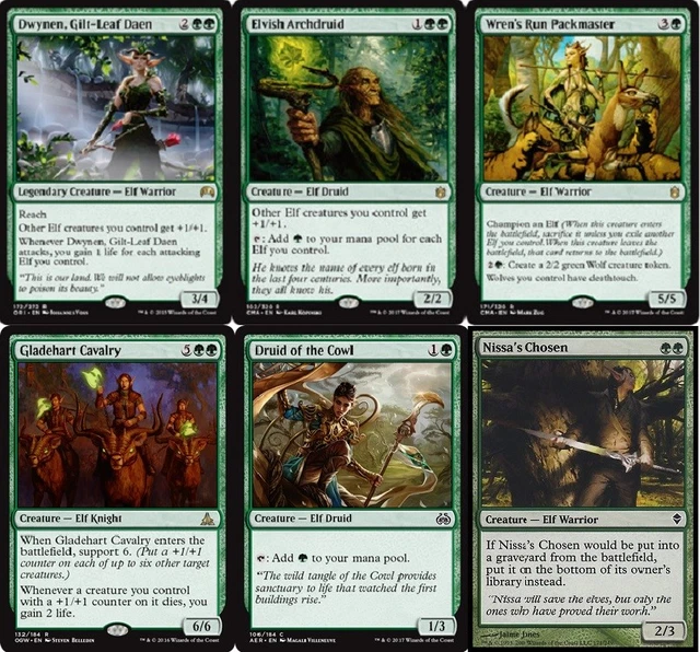 mtg mono green elf commander deck Custom Built EDH Mono Green Elf Ramp Deck