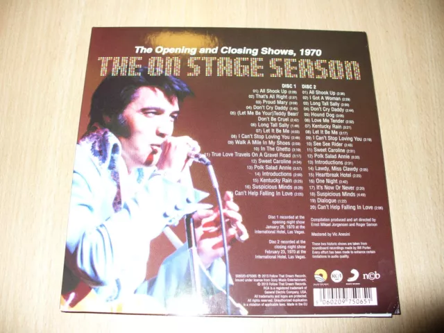 Elvis Presley - The On Stage Season - FTD 2 cd. 2