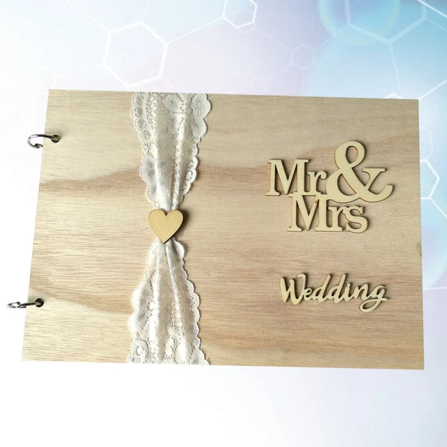 Libro degli ospiti in legno segno matrimonio libro degli ospiti personalizzato rustico romantico