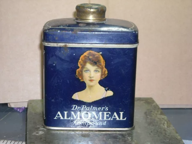 Vintage doctor Palmers Almomeal compound Holton & Adams sallow oily skin 5oz tin