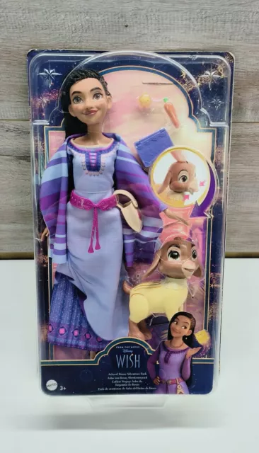 Disney's Wish Movie Asha of Rosas Abenteuerpackung bewegliche Puppe neu & versiegelt