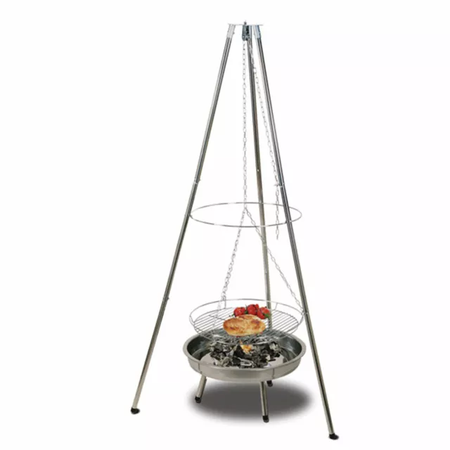 Schwenkgrill Ø55 cm Feuerschale Feuerkorb Dreibein Hängegrill Holzkohlegrill