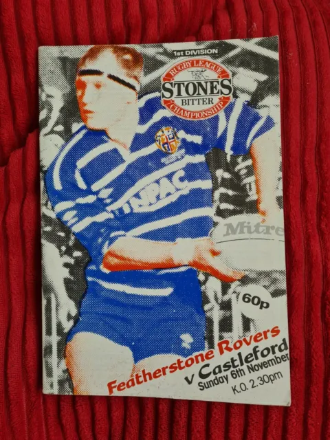 Featherstone Rovers vs. Castleford - 6/11/1988