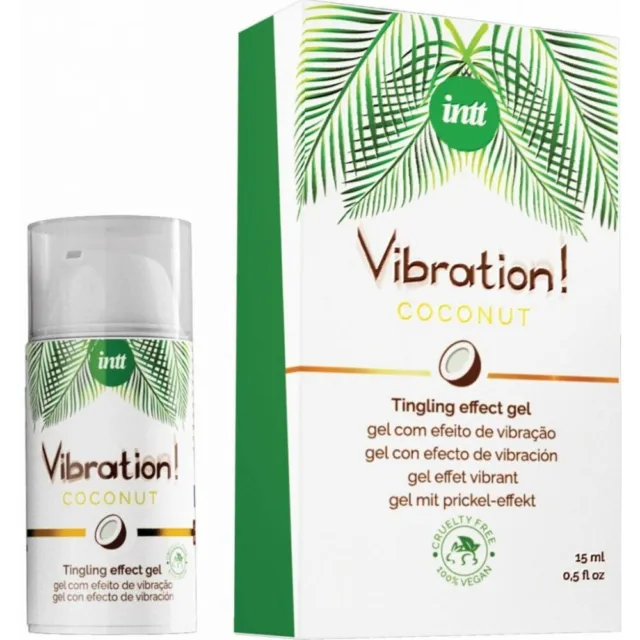 Coconut Flavour Liquid Vibration Tingle Effect Gel Vegan Intimate Erotic 15ml