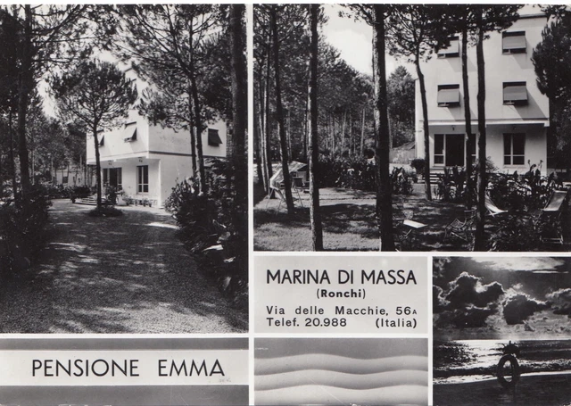 Marina di Massa Ronchi Pensione Emma cartolina Massa Carrara
