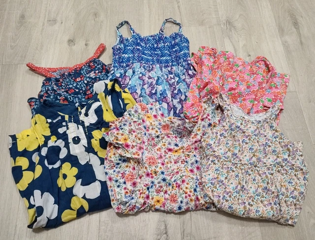 Age 4-5 Girls Summer Dress Bundle, NEXT, M&S, MATALAN