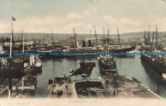 R671300 Southampton Docks. F.G.O. Stuart. 1906