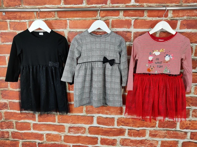 Pacchetto Abiti Bambine Età 18-24 Mesi Next H&M Primark Set Festa Bambini 92Cm