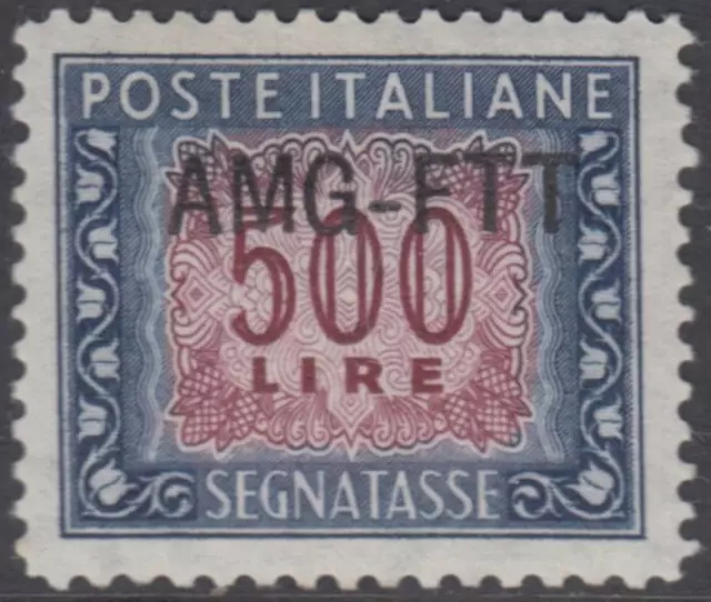 Italy Trieste A (AMG-FTT) - Segnatasse Sassone n.28 cv 380$ Super Centered MNH**