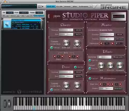 Studio Piper: Bagpipe Recording/Performing Software