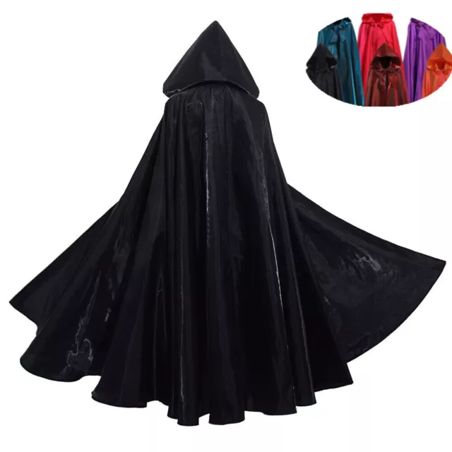 Gothic Cloak Medieval Hooded Cloak Wizard Cape Long Robe Renaissance Victorian