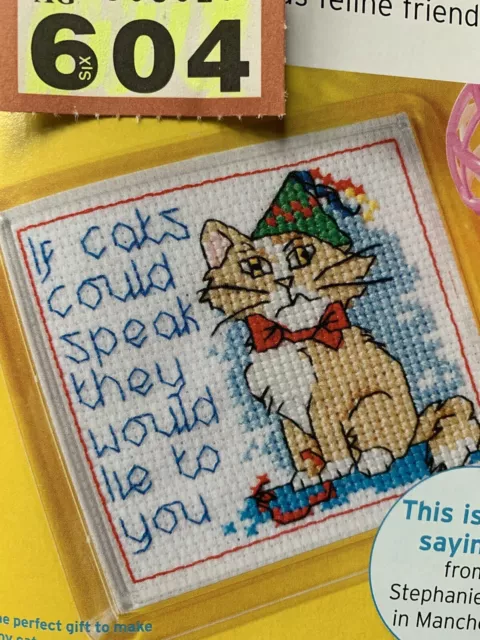 Stitcher’s Sayings If Cats Could Talk They Would Lie To You Cross stitch chart
