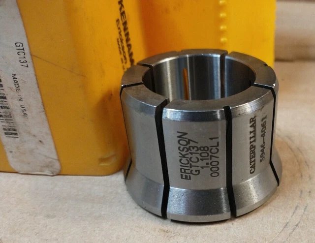 Kennametal ERICKSON GTC137 1.108 Tap Collet Caterpillar 5946-4061 - Fast Ship