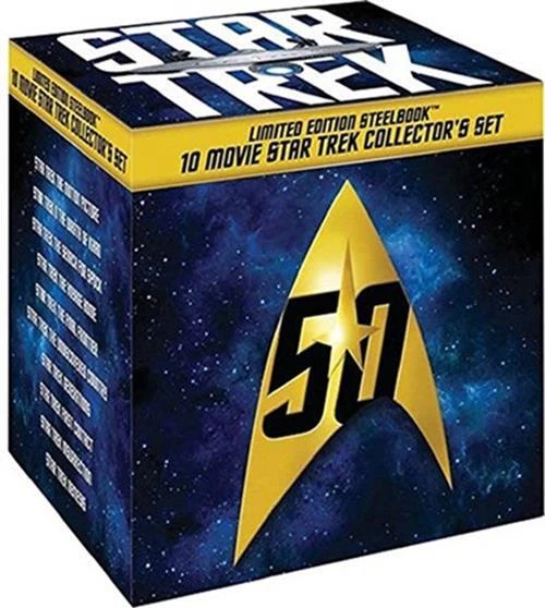 Star Trek Blu Ray Box 1 10 STAR TREK 1-10 Limited Ed. Steelbook 10 Disc Blu-Ray Bluray Movie Film