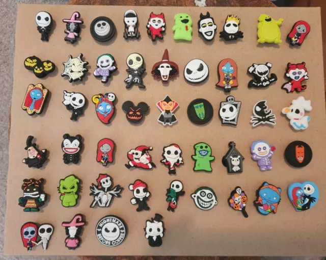 (50) Nightmare Before Christmas Crocs Jibbitz Shoe Charms Lot