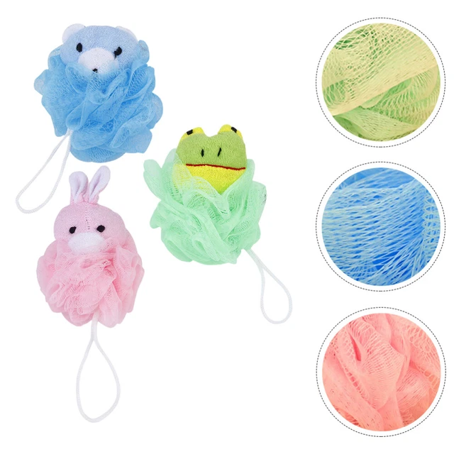 3 Stück Cartoon Badekugel Bubble Maker Schöne Badeblume Peeling Badekugel