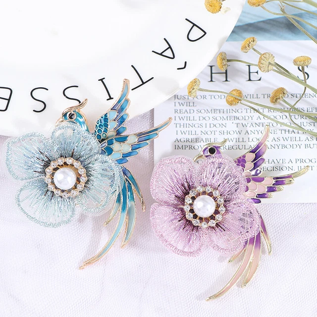 1Pc Rhinestone Brooches for Women Enamel Bird Pin Peacock Fashion Brooch Gift❤ u