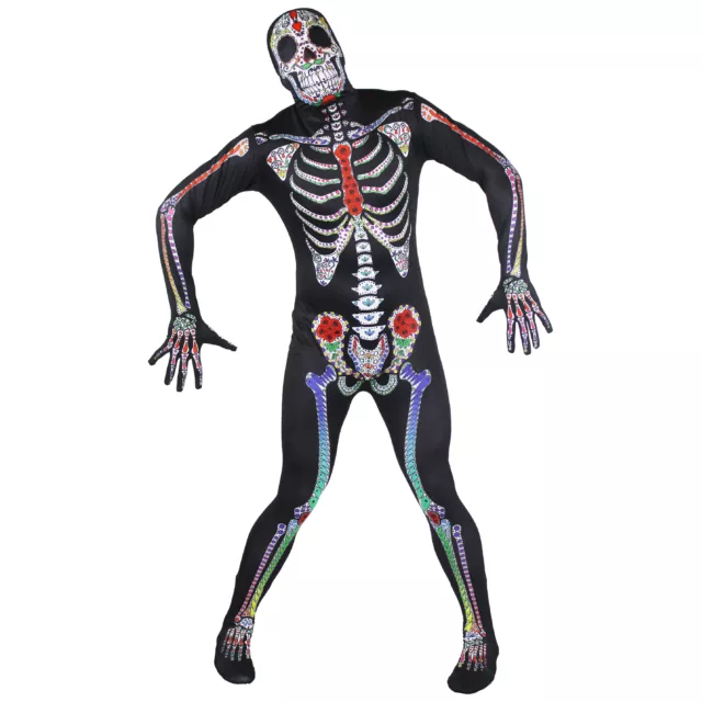 Bodysuit Skinz Fancy Dress Skin Lycra Body Suit Mens Adult