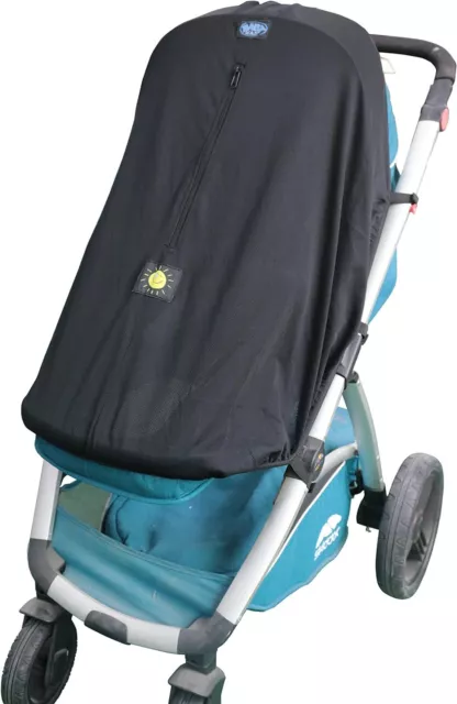 Baby Sunshade Stroller Cover - Universal Fit Sun Shade for 3 & 4 Wheel Prams, P