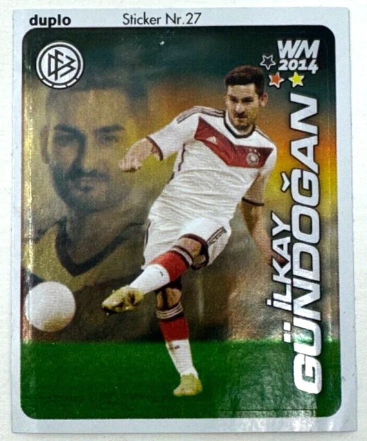 FERRERO DUPLO HANUTA WM 2014 Sticker Nr. 27 Ilkay Gündogan EUR 3,99 ...
