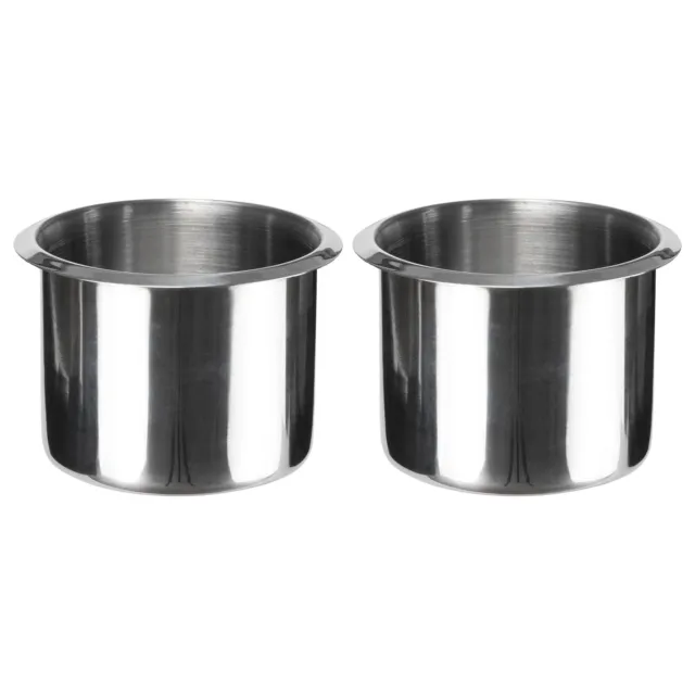 2X Universal Stainless Steel Cup Drink Holders For Car Truck Marine Boat