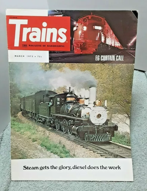 Trains Magazine March 1973 train railroad