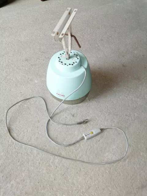 Ancien SECHOIR CASQUE CALOR à fixer sur fauteuil, bleu, cheveux 220v