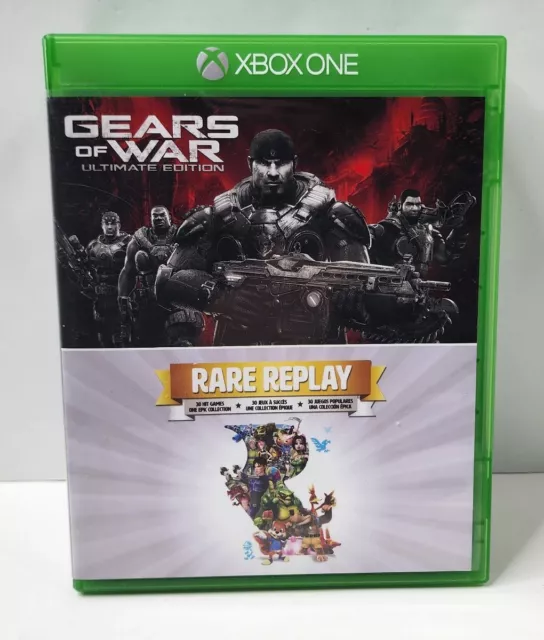 Gears Of War Ultimate Edition/ Rare Replay Combo XBox One COMPLETE CIB