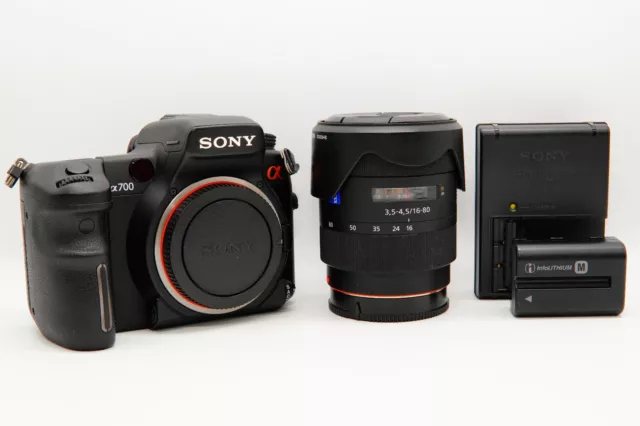 Body MINT Sony Alpha DSLR-A700 12.2MP Digital SLR Camera w/ DT 16-80mm F3.5-4.5