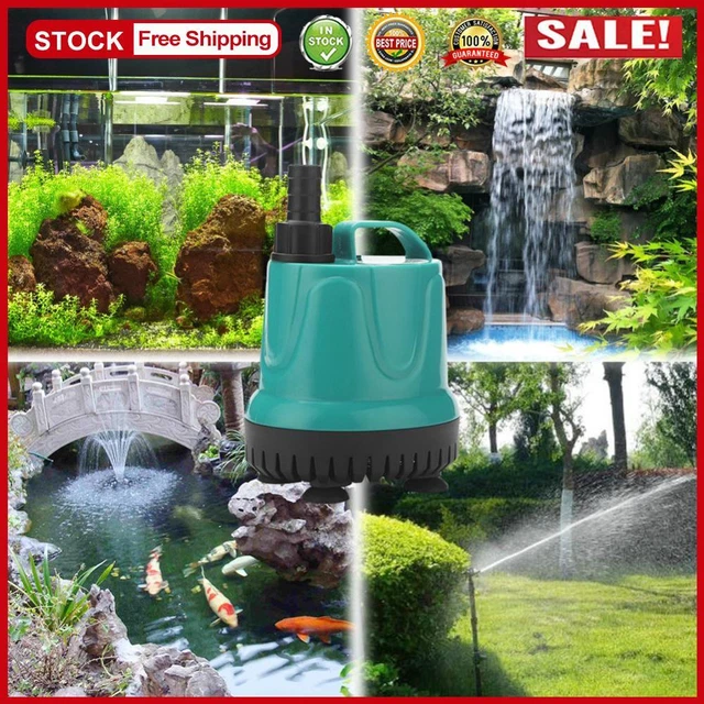Pompa Acquario Sommergibile 160GPH Regolabile, 110-120V, Per Acquari E Fontane