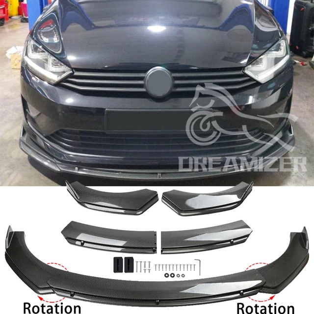 FOR VW GOLF MK5 MK6 MK7 GTI GTD Carbon Fiber Front Bumper Lip Spoiler Splitter EUR 110,60