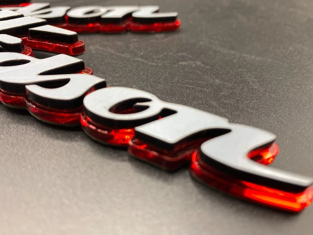 Adesivo Sticker Per Coperchio Primaria Harley Davidson – Worldcustom, Rosso, Termoindurente E Verniciabile, Per Moto Custom