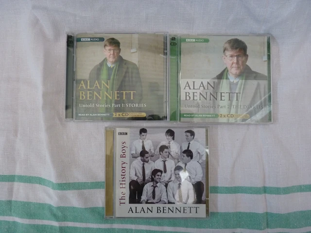 CD Audio. Alan Bennett. 3 only. 2 Untoldstories part 1/2 and History Boys.