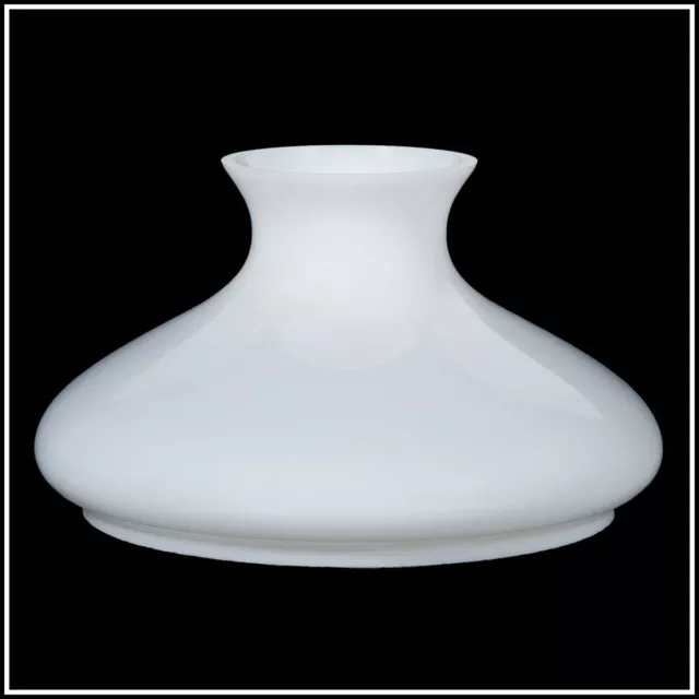10-inch OPAL GLASS TAM-O-SHANTER SHADE fits ALADDIN LAMPS, RAYO, B&H, P&A & MORE