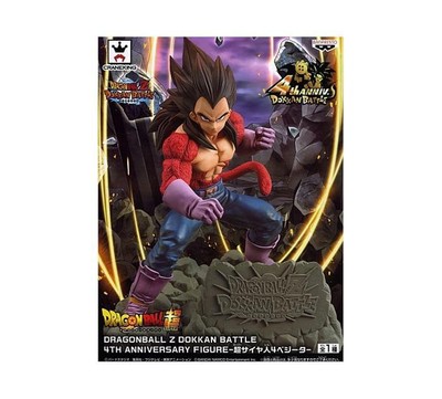 BANPRESTO BANPRESTO DRAGON BALL Z 4TH ANNIVERSARY DOKKAN BATTLE STATUA VEGETA SSJ4 ROMA 