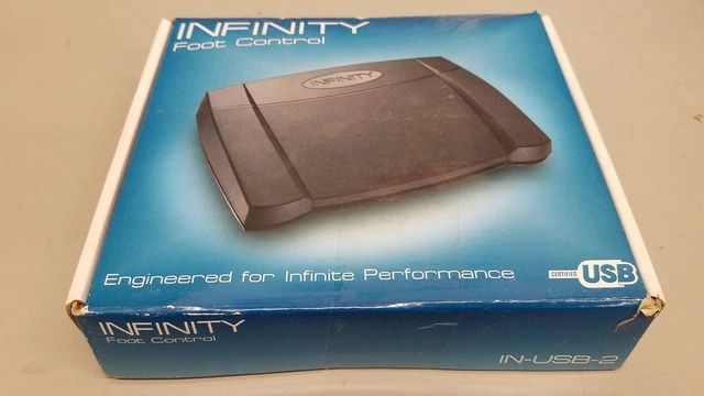 Infinity IN-USB-2 Digital Foot Control Pedal Dictation Transcription