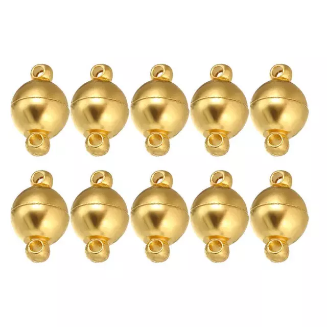 10 sets brass silver/gold plated ball  clasps for
