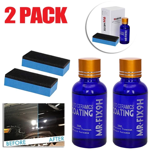 9H Auto Ossidizing 2Bottiglie Liquido Ceramica Occhiali Cappotto Superidrofobo