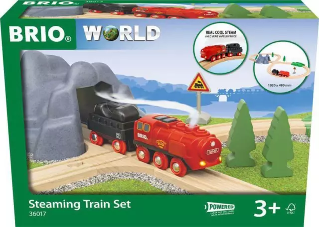 Ravensburger 63601700 BRIO Batterie-Dampflok Set RW Sets