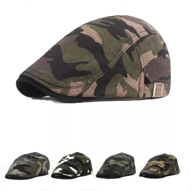 Peaked Cap Summer Camouflage Newsboy Caps Men Women Painter Beret Hats Sun Hat