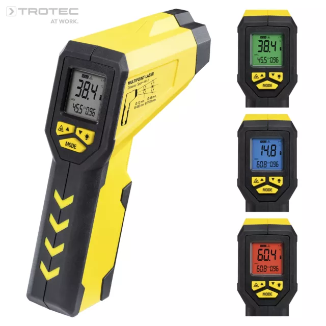 TROTEC Profi Pyrometer TP7 | Infrarot Thermometer | Laser IR | 40:1 | bis 1000°C