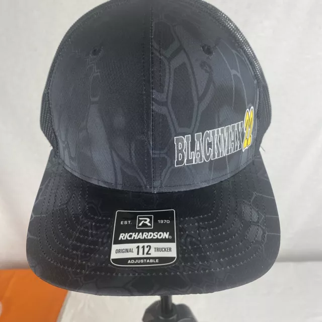 Blackmax 22 Fertilizer Hat / Cap. Black & Gold Richardson Original 112 Trucker