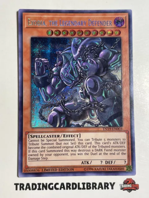 Yugioh - Exodia the Legendary Defender - Secret Rare - TN19-EN004 - Near Mint