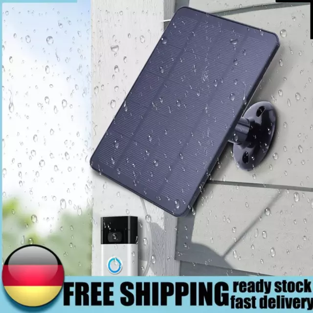 4W 5V Solar Charger Waterproof 360° Adjustable Bracket for Ring Video Doorbell D