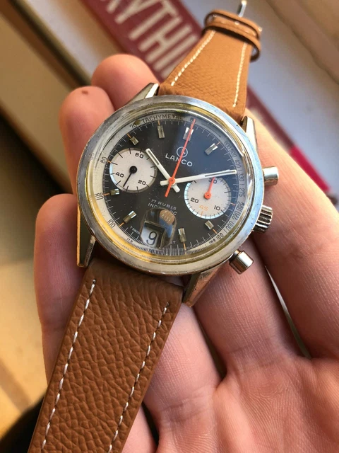 Aristo Orologio Da Polso Automatico Da Uomo 4H174M ETA Valjoux 7750 Milanese Lucidato, Bracciale - Foto 3