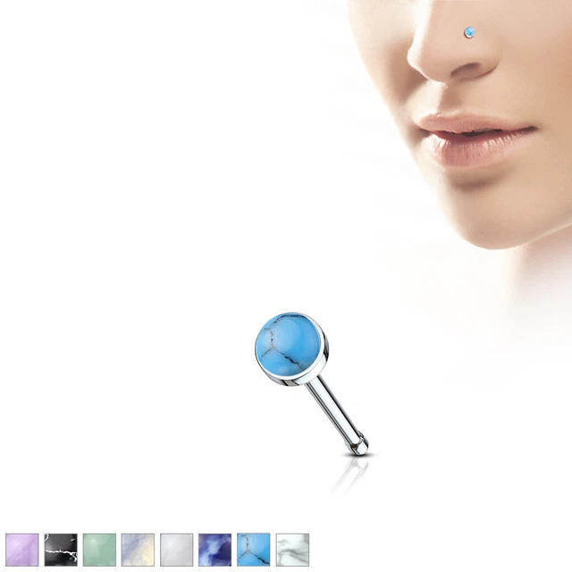 Piercing de Nariz - Pendiente Stud Piedra Enchufe la #546