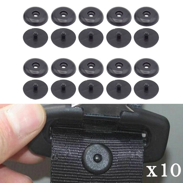 Cerradura Cinturón Botón Clip Universal 20 Piezas Fijación Seguridad