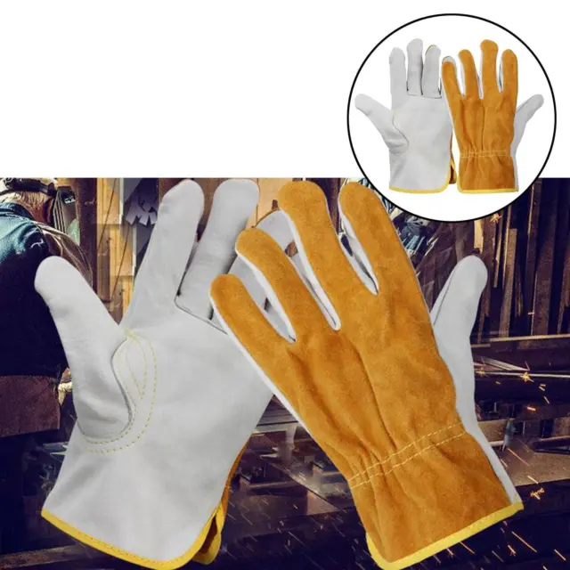 1 Pair Welding Gloves Temperature Fire-proof Gloves